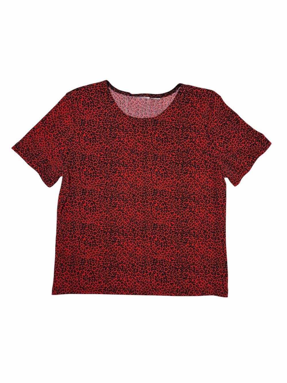 ❤️ Vintage 90s Red Leopard Print Top ❤️